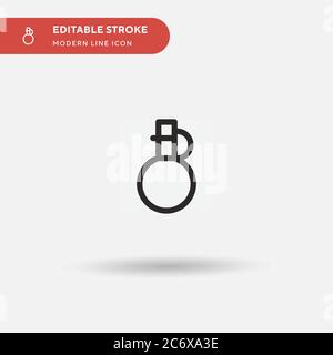 Olive Oil Simple vector icon. Illustration symbol design template for web mobile UI element. Perfect color modern pictogram on editable stroke. Olive Oil icons for your business project Stock Vector
