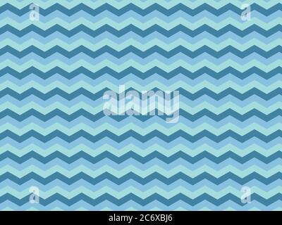 Blue Zigzag Textured Fabric Pattern Background seamless Stock Vector