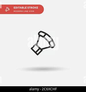 Sos Simple vector icon. Illustration symbol design template for web mobile UI element. Perfect color modern pictogram on editable stroke. Sos icons for your business project Stock Vector