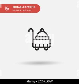 Restaurant Simple vector icon. Illustration symbol design template for web mobile UI element. Perfect color modern pictogram on editable stroke. Restaurant icons for your business project Stock Vector