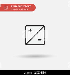 Exposure Simple vector icon. Illustration symbol design template for web mobile UI element. Perfect color modern pictogram on editable stroke. Exposure icons for your business project Stock Vector