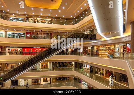 Times Square retail multi level shopping complex, Causeway Bay, Hong Kong Island, Hong Kong Stock Photo