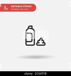 Foam Simple vector icon. Illustration symbol design template for web mobile UI element. Perfect color modern pictogram on editable stroke. Foam icons for your business project Stock Vector