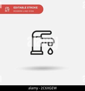 Tap Simple vector icon. Illustration symbol design template for web mobile UI element. Perfect color modern pictogram on editable stroke. Tap icons for your business project Stock Vector