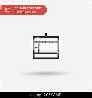 Graphic Tablet Simple vector icon. Illustration symbol design template for web mobile UI element. Perfect color modern pictogram on editable stroke. Graphic Tablet icons for your business project Stock Vector