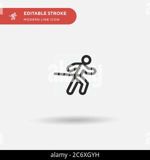 Training Simple vector icon. Illustration symbol design template for web mobile UI element. Perfect color modern pictogram on editable stroke. Training icons for your business project Stock Vector