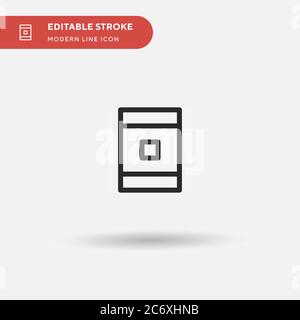 Mobile App Simple vector icon. Illustration symbol design template for web mobile UI element. Perfect color modern pictogram on editable stroke. Mobile App icons for your business project Stock Vector