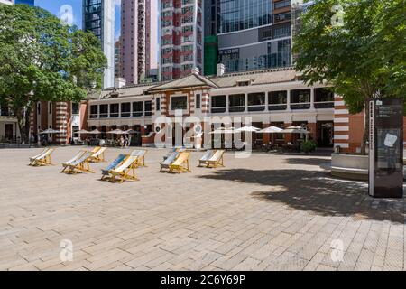 The Police Headquarters Block in Tai Kwun Centre for Heritage and Arts, Central, Hong Kong Stock Photo