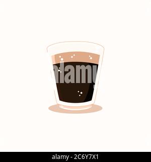espresso cup flat vector Stock Vector