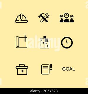 world day for safety and health at work icon Stock Vector