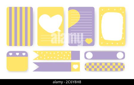 Sticky Paper Notes PNG Image, Printable Sticky Note Scrapbook Torn