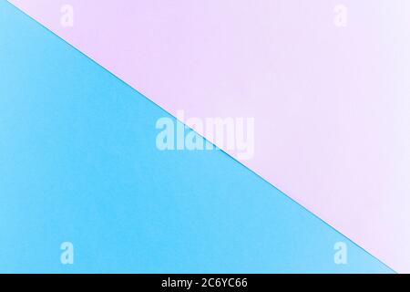pink and blue pastel color geometric flat Stock Photo