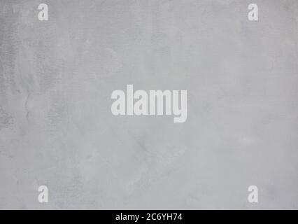 Textured abstract painting on a primed gray canvas Stock Photo