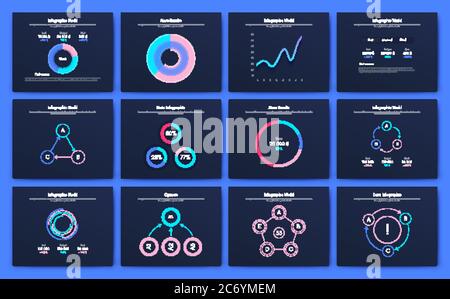 Big set of infographics elements. EPS10. Stock vector Stock Vector
