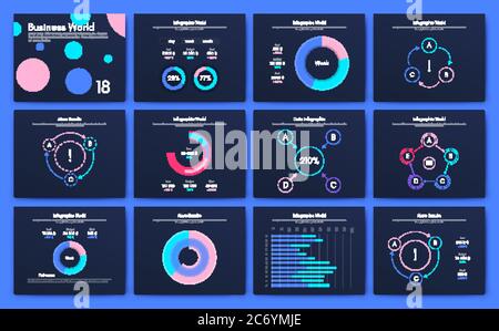 Big set of infographics elements. EPS10. Stock vector Stock Vector