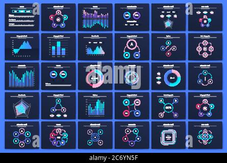 Big set of infographics elements. EPS10. Stock vector Stock Vector