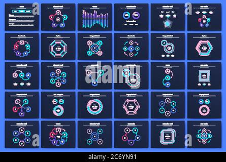 Big set of infographics elements. EPS10. Stock vector Stock Vector
