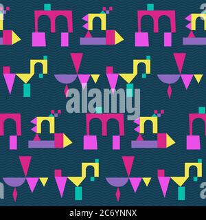 Summer. Colors. Pattern without seams. Stock Vector