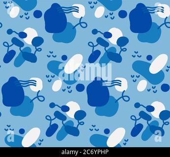 Seamless bright summer pattern. Stock Vector