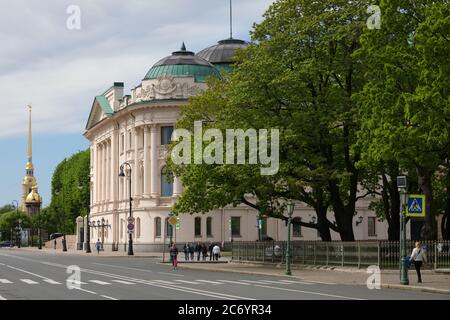 St. Petersburg, Russia - May 19, 2018: Residence of the Plenipotentiary representative of the President of the Russian Federation in the North-Western Federal district. The building was erected in 1910-1913 as the palace of Grand Duke Nikolay Nikolayevich jr. Stock Photo