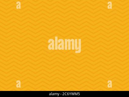 Abstract seamless zig zag line pattern on yellow background. Classic chevron. Vector illustration Stock Vector