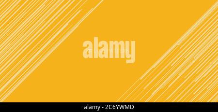 Banner web template abstract light yellow diagonal speed lines pattern on yellow background and texture. Vector illustration Stock Vector