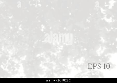 Transparent natural tree branches shadow. Light effect overlay. Mesh grid. Presentation your design card, poster, stories Photo realistic illustration Stock Vector