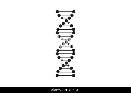 dna vector on white back Stock Vector
