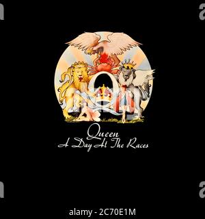 Queen - original vinyl album cover - A Day At The Races - 1976 Stock Photo