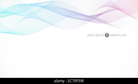 Abstract background wave design. Banner of your website. Vector illustration. Stock Vector
