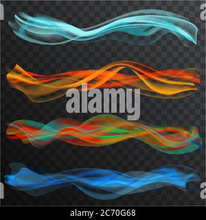 Abstract Colored Wave on Background. Vector Illustration. EPS10 Stock Vector