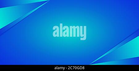 Abstract blue background triangle overlap layer design with space for content. vector illustration. Stock Vector
