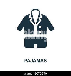 Pajamas icon. Simple element from well sleep collection. Creative Pajamas icon for web design, templates, infographics and more Stock Vector
