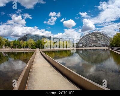 Exhibition center in Leipzig Neue Messe in Germany Stock Photo