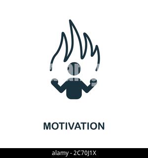 Motivation icon. Simple element from business management collection. Creative Motivation icon for web design, templates, infographics and more Stock Vector