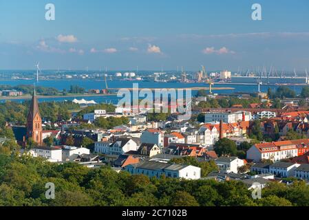 Warnemunde, Germany cityscape on the Baltic Sea. Stock Photo