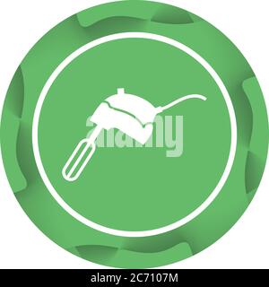 Unique Mixer Glyph Vector Icon Stock Vector