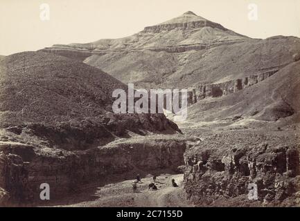 Valley of the Tombs of the Kings, Thebes, 1857. Stock Photo