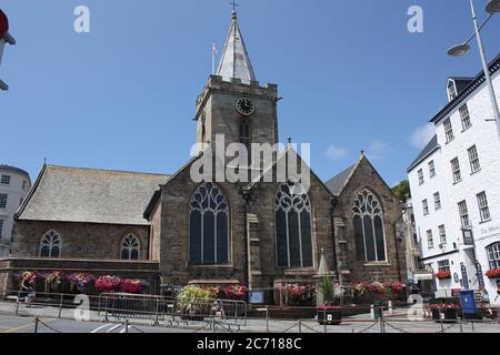 Channel Islands. Guernsey. St Peter Port. Town Church. Stock Photo