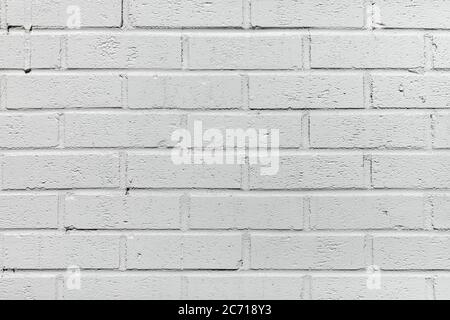 A white-painted brick wall. Backdrop, background Stock Photo