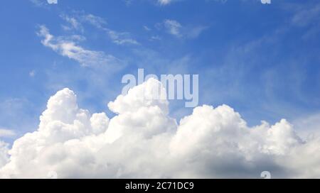view on nice summer sky with clouds Stock Photo