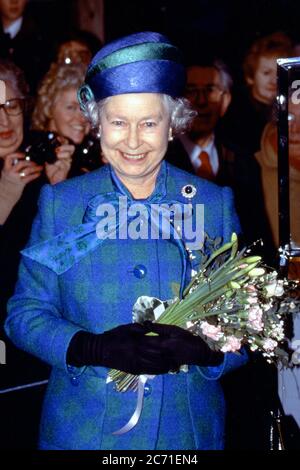 HM The Queen visits the Women Institue in Norfolk in 1995 Stock Photo