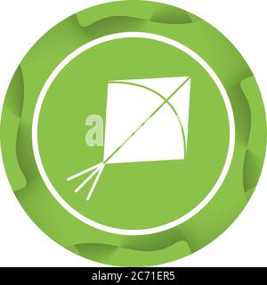 Unique Kite Vector Glyph Icon Stock Vector