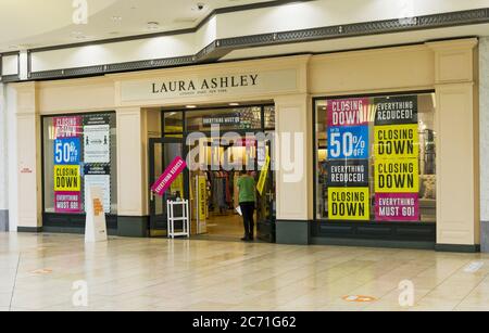 Laura Ashley store closing down sale following it's collapse in 2020 Stock Photo