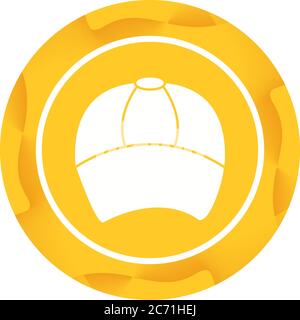 Unique Cap Vector Glyph Icon Stock Vector