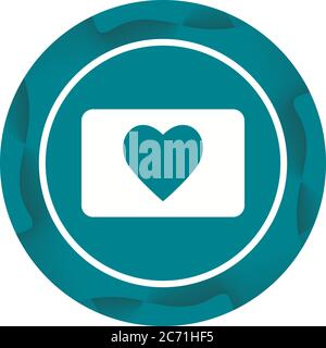Unique Heart Vector Glyph Icon Stock Vector Image & Art - Alamy