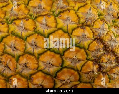 close-up of pineapple peel pattern Stock Photo