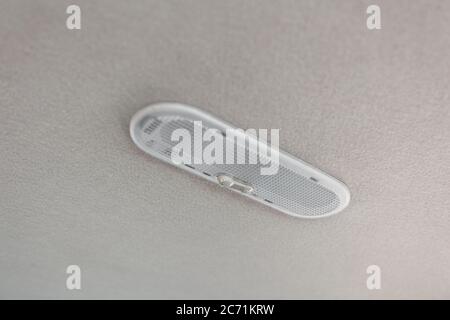 Car ceiling lamp, white color Stock Photo