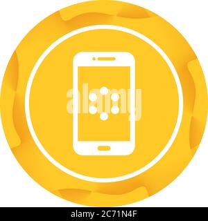 Unique Watch Synchronization Vector Glyph Icon Stock Vector