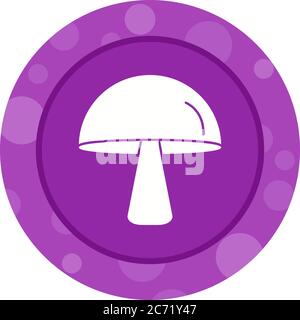 Unique Mushroom Vector Glyph Icon Stock Vector
